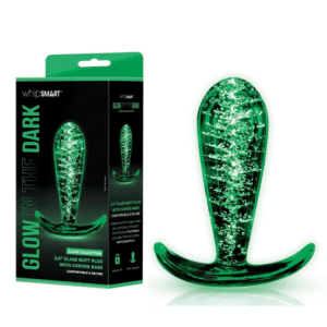 Temperature Play Glow in the Dark Glass Butt Plug