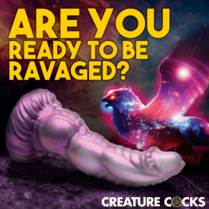 Creature Cocks Celestial Cock Silicone Harness Compatible Fantasy Dildo with Suction Cup Base