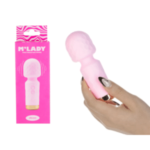 Massager Rechargeable Vibrating Wand Vibrator – Pink