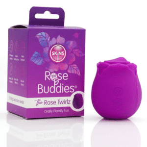 Discreet Silicone Clitoral Oral Sex Vibrator – Rose Twirlz Purple