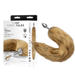 WhipSmart 14-inch Brown Foxtail with 2.5 Metal Butt Plug With Tails For Beginners