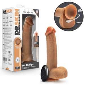 Remote Control Thrusting & Gyration Realistic Dildo - Tan