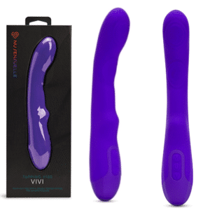 G-spot and Clitoral Stimulation Silicone Vibrator - Purple