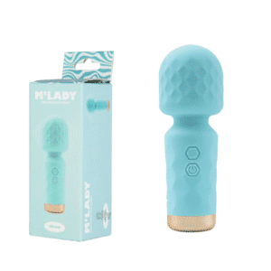 Mini Massager Rechargeable Vibrating Wand Vibrator – Teal