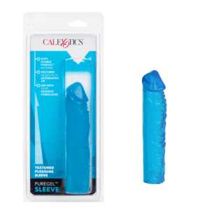 PUREGEL Silicone Non-Vibrating Penis Sleeves Waterproof Stimulator For Men - Teal