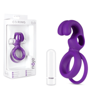 Clitoral Stimulator Silicone Vibrating Penis Ring - Iris