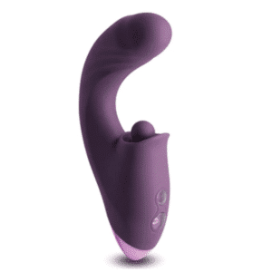 Inya Caprice Rechargeable Silicone Dual Stimulation Thrusting Vibrator - Purple