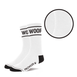 Bold Design One Size Breathable Woof Socks – Black & White