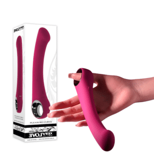 Vibrating Rechargeable G Spot Vibrator Red