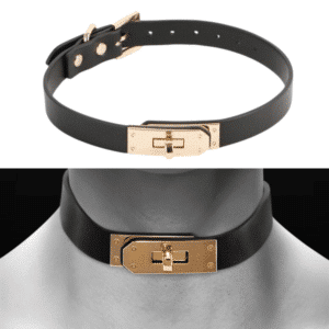 Adjustable Buckle Closure Sadie Sex Collar Black