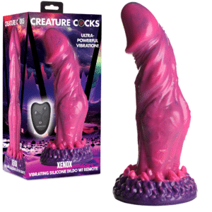 Vibrating Silicone Fantasy Dildo With Remote