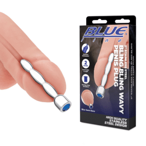 Bling Bling Wavy Urethral Sounds Sparkling Gem Penis Plug