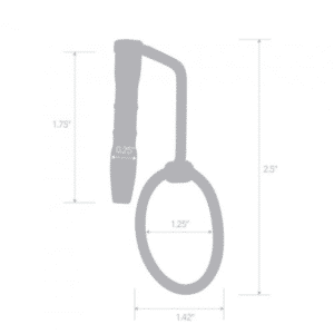 Blueline Stainless Steel Sperm Stopper Urethral Sounds with Glans Ring