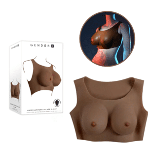 Silicone C Cup Breasts Vest Sexy Clothing and Accessory – Dark