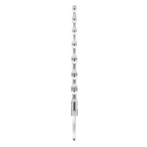 Blue Line 4.25-inch Stainless Steel Ribbed Male Penis Plug Urethral Sound