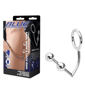 Stainless Steel Butt Plug and Non-Vibrating Penis Ring 45mm