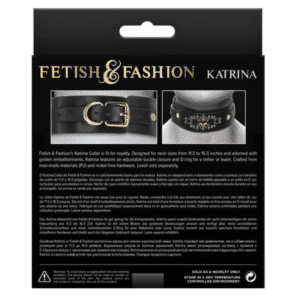 Fetish Fashion Bondage Gear Adjustable Fit Katrina Sex Collar Restraints