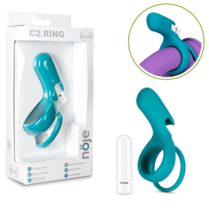 Vibrating Penis Ring with Rechargeable Bullet - Juniper