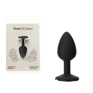 Roses Til Dawn Silicone Anal Butt Plug Seamless Easy-to-Use Probe Sex Toy