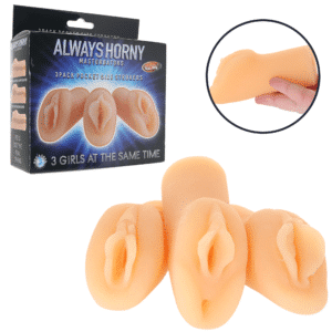 Realistic Pussy Masturbator Masturbation Sleeves – 3 Pack