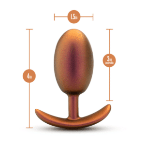 Anal Adventures Matrix Neutron Plug Anal Play Butt Plug with Inner Ball - Cosmic Copper