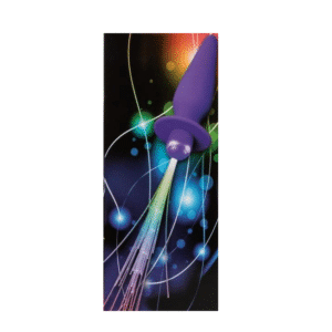 Southern Lights Vibrating Lights Up Anal Probe Butt Plug With Tails For Beginners Purple