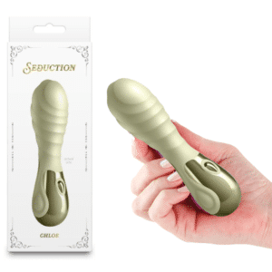 Rechargeable Silicone Vibrator Metallic Green