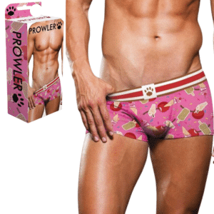 Beach Men's Printed Design Surfboard Shorts Pink Red - XL