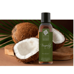 Sliquid Balance Massage Oil 4.2oz Coconut Tranquility Vegan-Friendly For Adult