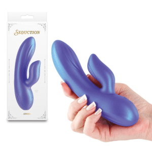 Dual Stimulator Rechargeable Rabbit Vibrator in Purple