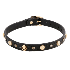 Fetish & Fashion Bondage Gear Alina Crystal Gems Adjustable Sex Collar Restraints