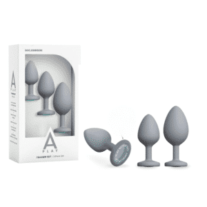 Tapered Tip 3-Pieces Butt Plugs For Beginners – Grey