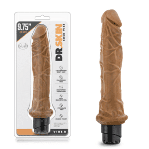 Vibrating Dong Waterproof Realistic Vibrator - Mocha