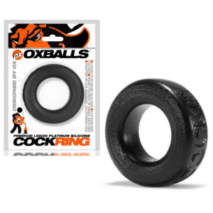 Cock T Silicone Penis Ring Black OxBalls Waterproof Ball Stretcher for Men