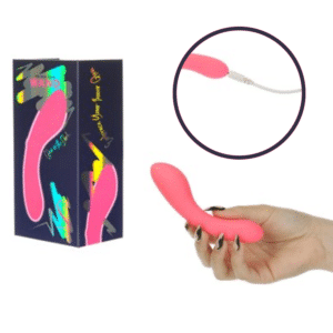 Mini Swan Wand Glow-in-the-Dark Vibrating Wand Massager Multi-Speed Vibe - Pink