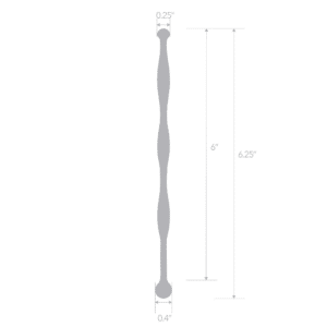 Blue Line 6-inch Stainless Steel Wavy Penis Plug Men Sound Urethral Sounds