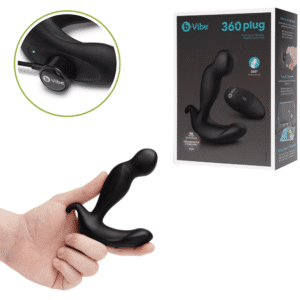 360 Rotating and Vibrating Remote Control Butt Plug