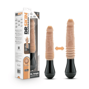 Gyrating Vibrating Dildo Realistic Vibrator - Beige