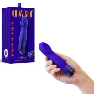 G Spot Stimulator Waterproof Rechargeable Vibrator - Sapphire