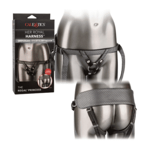 Hrh Regal Princess Pewter Crotchless Design Strap On Harness with Adjustable Fit