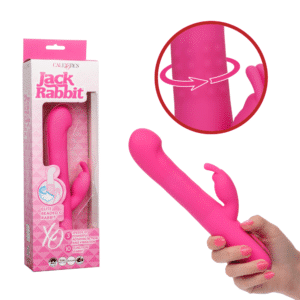 Jack Rabbit Elite Beaded Vibrating Dual Flikering Ears Waterproof Rabbit Vibrator