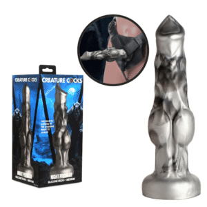 Creature Cock Night Prowler Harness Compatible Silicone Dildo Sex Toy - Md