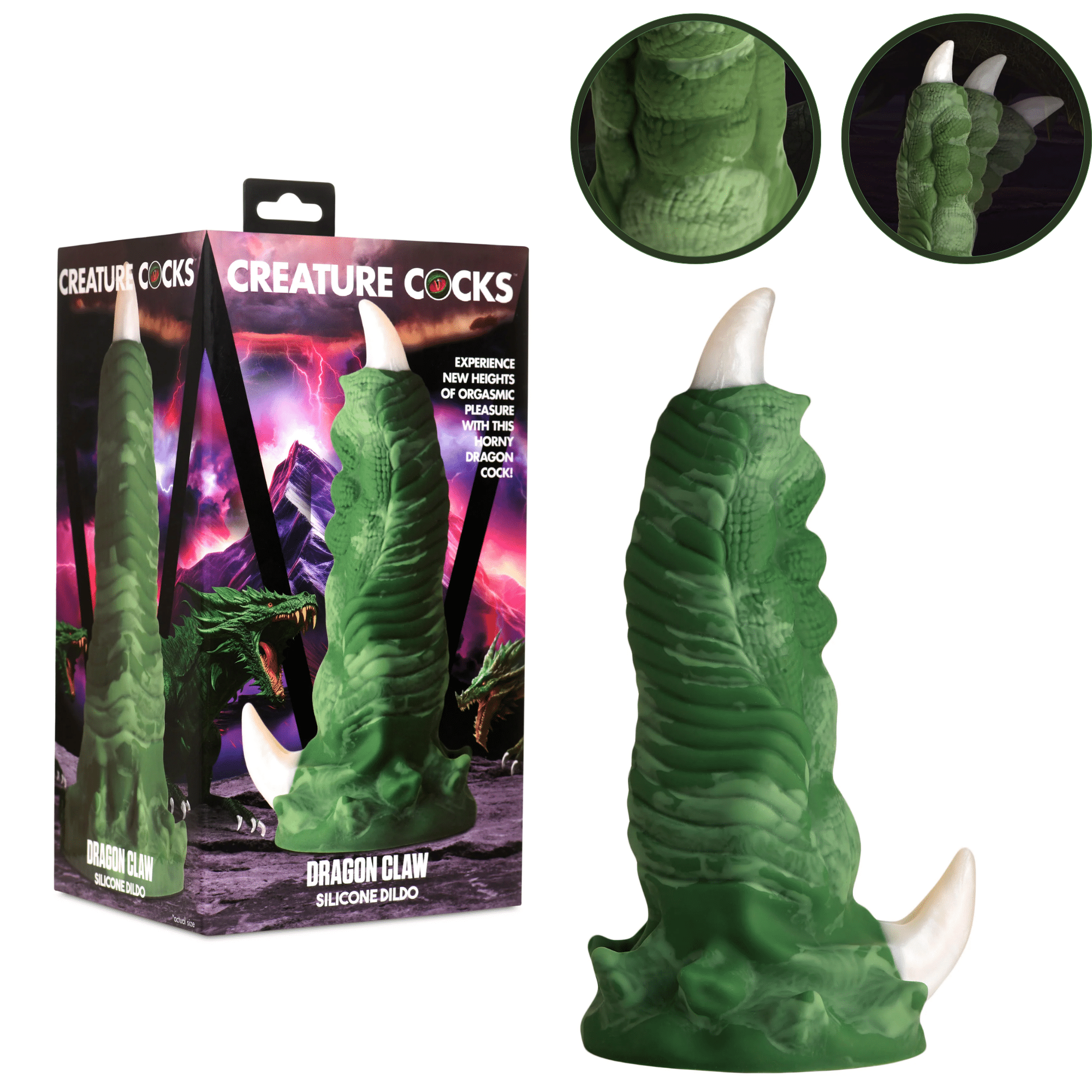 Claw Harness Compatible Silicone Dildo With Suction Cup