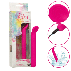 Bliss Liquid Silicone Mini Vibrating Rechargeable Multi-Speed Clitoral Vibrator