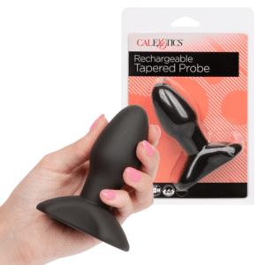 Rechargeable Tapered Probe Vibrating Travel-Friendly Butt Plug Vibrator