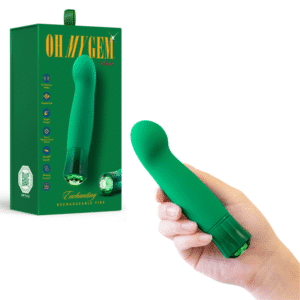 Waterproof Rechargeable G Spot Vibrator - Emerald