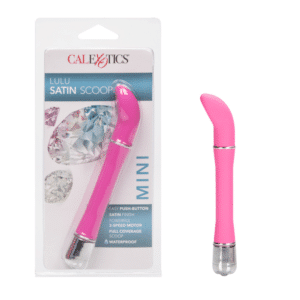 Lulu Satin Scoop Discreet G-Spot Vibrator Multi-Speed Waterproof Sex Toy - Pink