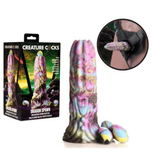 Creature Cock Dragon Spawn Harness Compatible Silicone G-Spot Dildo Sex Toy