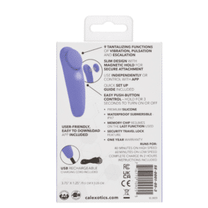Calexotics Rechargeable App Controlled Slim With Magnetic Hold Panty Vibrator