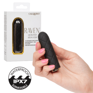 Raven Quilted Seducer Discreet Clitoral Silicone Bullet Vibrator For Women